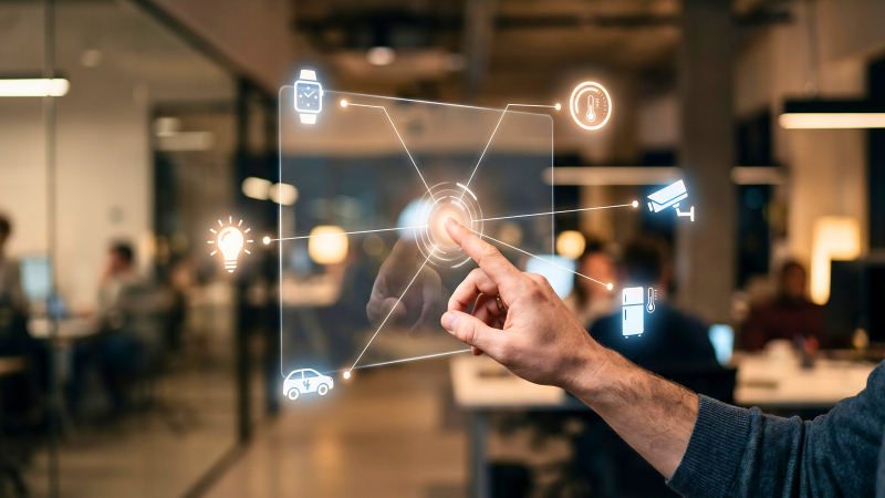 A smart hub and connected devices